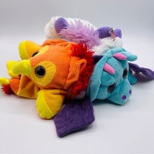 POP Out Pets 3 In 1 Unicorn Dragon Phoenix Soft Plush Stuffed Toy Reversible 8“